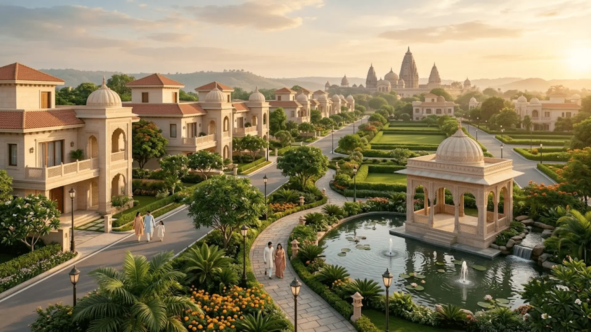 HOABL Codename S.E.Z. Vrindavan Spiritual Economic Zone with planned residential development and green spaces